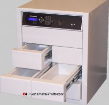 Multisejf kasjerski 6 szufladowy, jedno stanowiskowy, sterowanie elektroniczne Multisejf 4 szufladowy